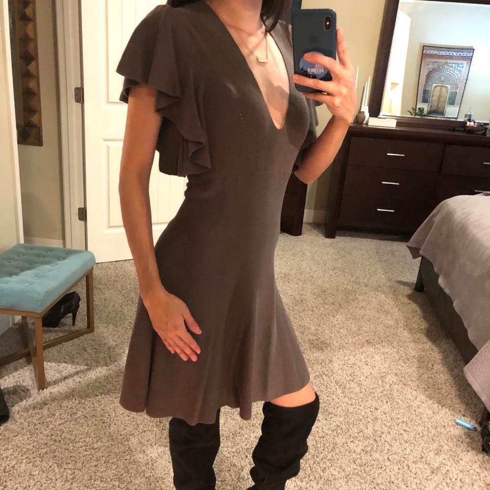 Free People | olive knit dress